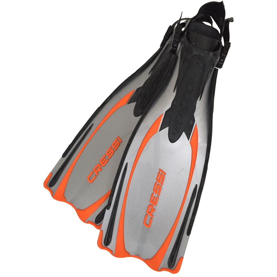 Cressi Reaction Fins SILVER / ORANGE