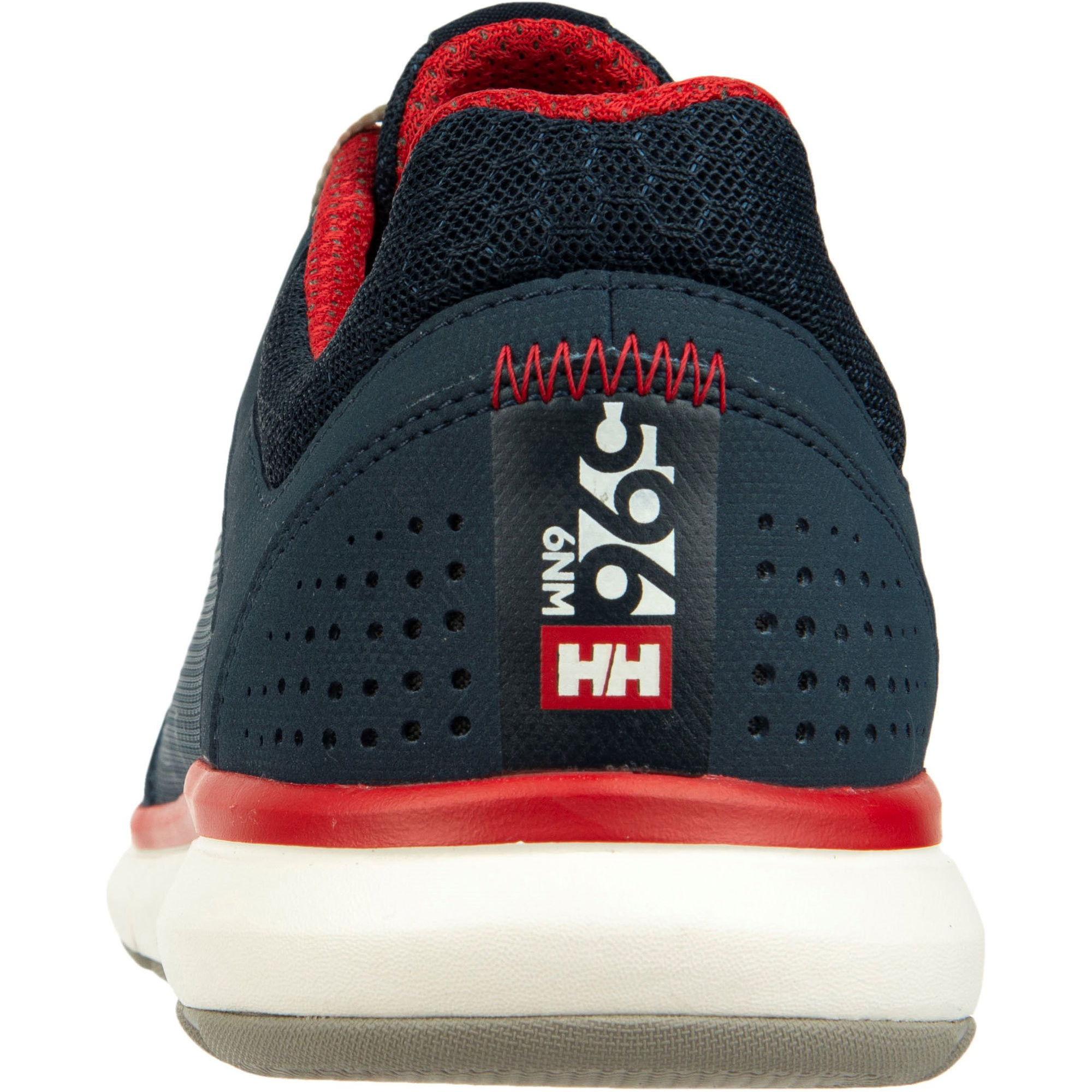2026 Helly Hansen Homens Ahiga V4 Hydropower Sapatos De Vela 11582 - Navy / Vermelho Bandeira