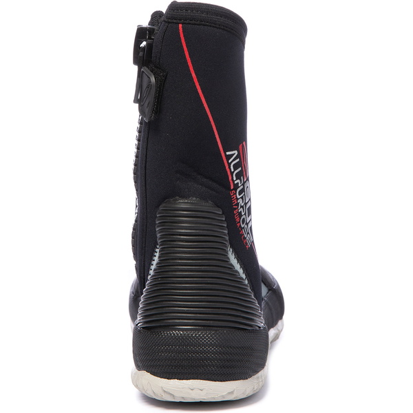 Gul Todos Os Efeitos 5mm Neoprene Botas Zipados Bo1276-a8 - Preto / Cinza