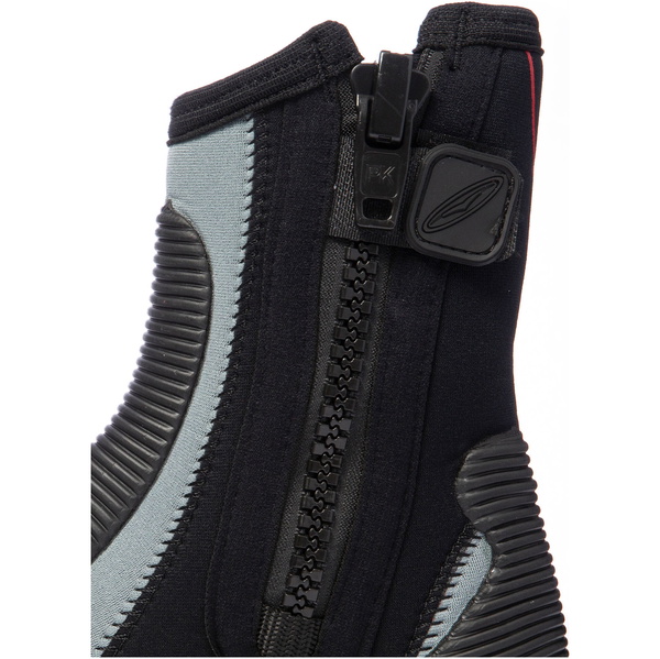 Gul Todos Os Efeitos 5mm Neoprene Botas Zipados Bo1276-a8 - Preto / Cinza