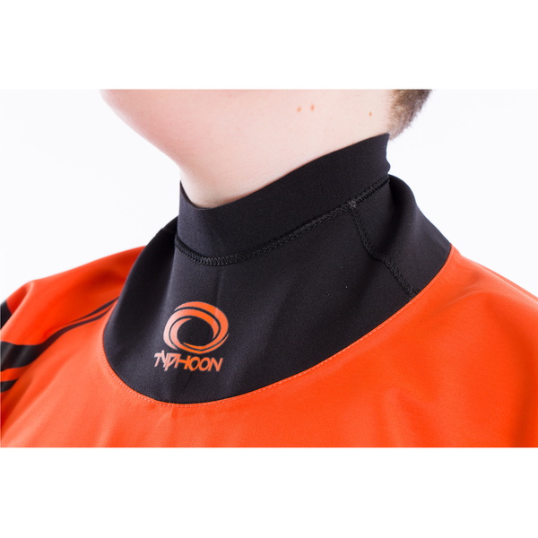 2022 Typhoon Junior Rookie Drysuit Black / Orange 100171