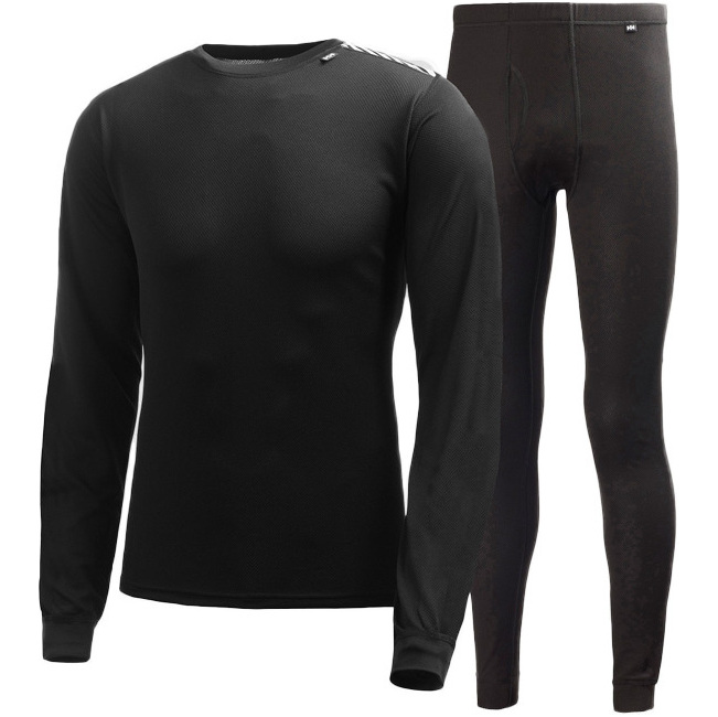2025 Camada De Base Helly Hansen Comfort Dry Pacote Com 2, BLACK 48676