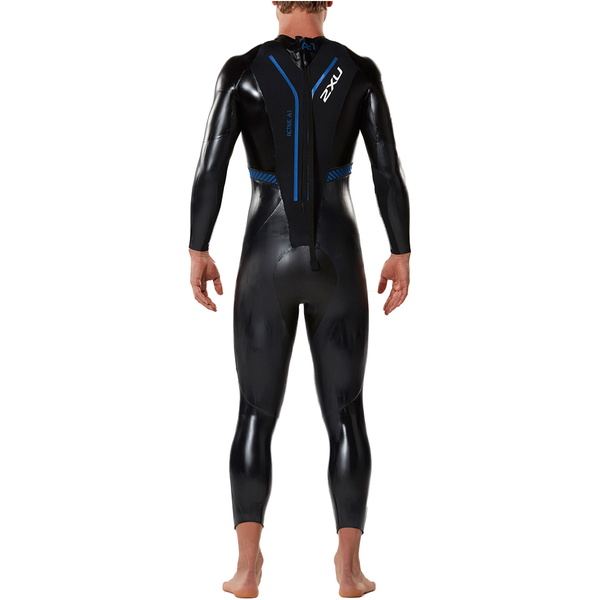 2017 2XU MENS A: 1 FATO DE FUTEBOL ACTIVO DE Triatlo BLACK / COBALT BLUE MW2304c