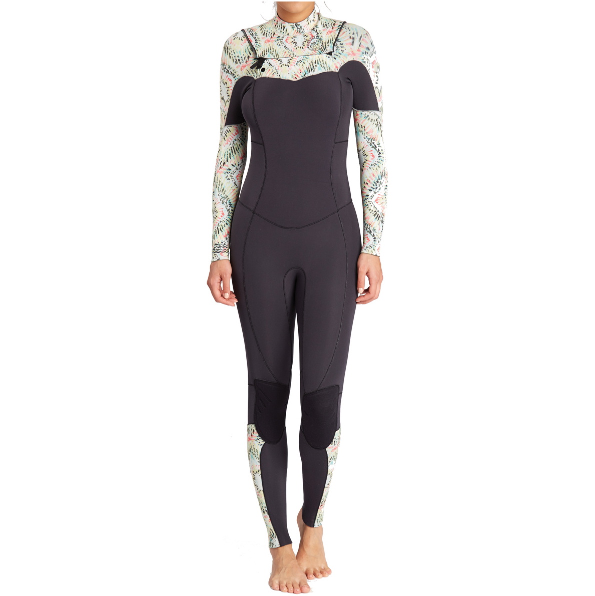 Billabong Feminino Salty Dayz 3/2mm Chest Zip Macacão - Aloe C43g03
