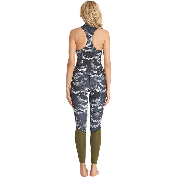 Billabong Ladies Salty Jane 2mm Flatlock Wetsuit PRETO AREIAS C42G04