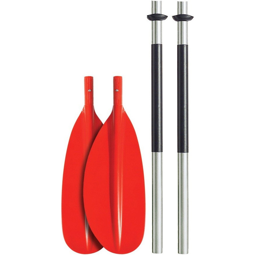 Bravo Kwb 230cm 4 Peças Alu Paddle - Lâmina Curva - Vermelho