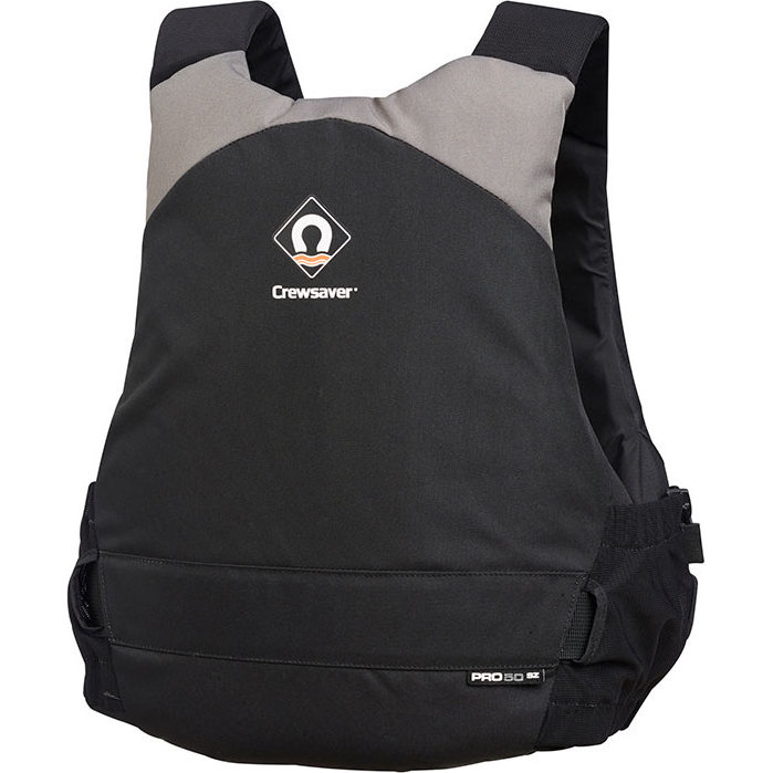 2025 Crewsaver Júnior Pro 50n Side Zip Flutuabilidade Ajuda Preto / Cinza 2621j