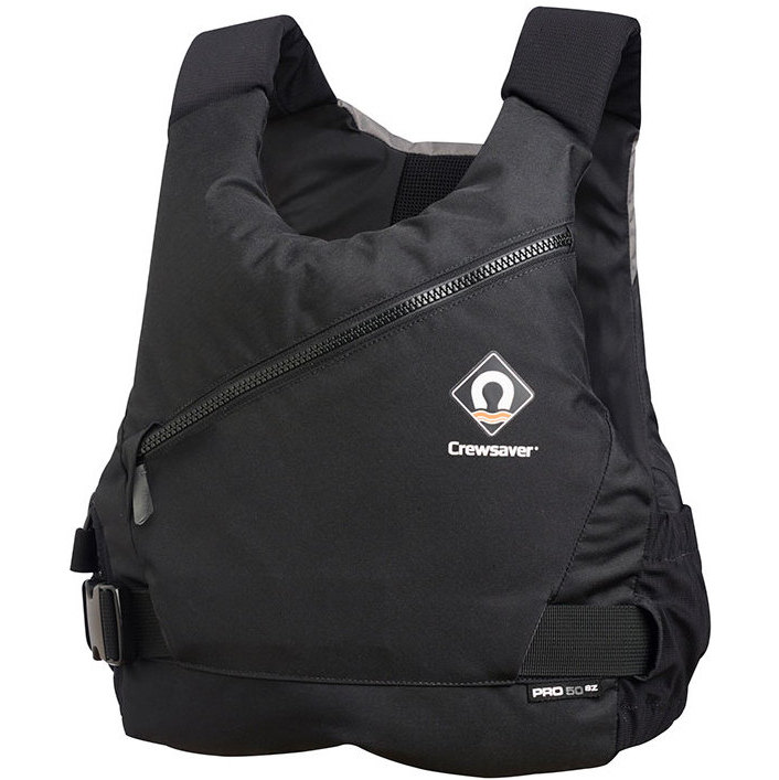 2025 Crewsaver Júnior Pro 50n Side Zip Flutuabilidade Ajuda Preto / Cinza 2621j