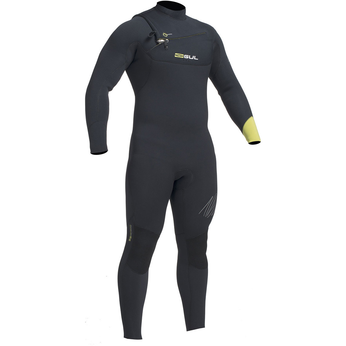 2020 Response Gul Fx 5/4mm Chest Zip Gbs Wetsuit Preto / Cal Re1242-b1