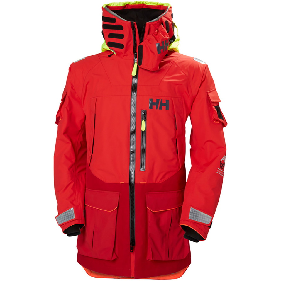 2019 Helly Hansen Aegir Oceano Jaqueta De Alerta Vermelho 30335