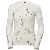 Senhoras HH Lifa Merino Crew Base Layer Top Branco