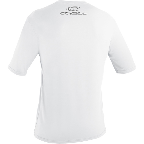 2026 O'Neill Mens Basic Skins Camisa De Sol De Manga Curta 3402 - White