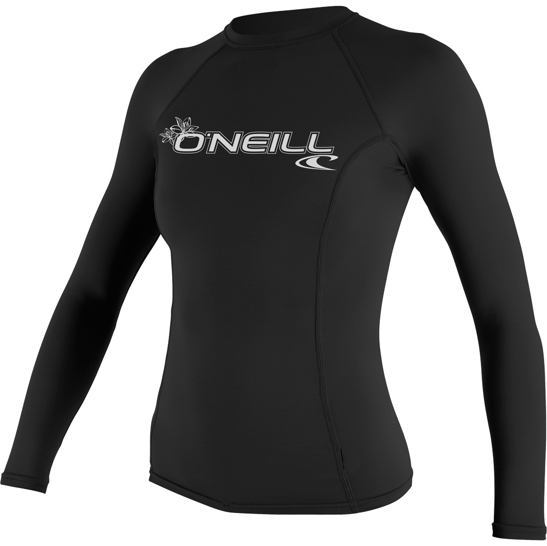 2026 O'neill Básicos Para Mulher Skins Manga Comprida Crew Lycra Vest 3549 - Preto