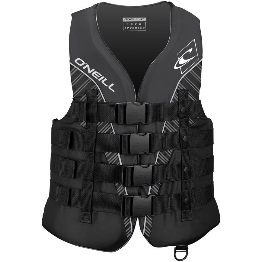 2026 O'neill Colete De Impacto Superlite 50n Ce 4723 - Preto / Fumado / Branco