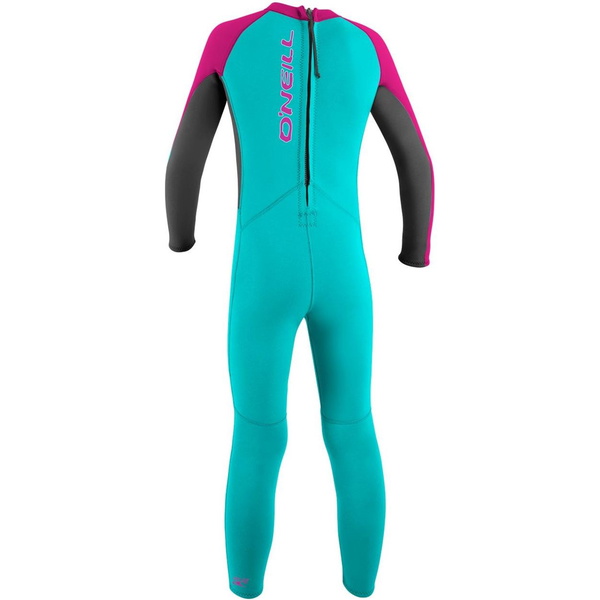 2026 O'neill Criança Reactor 2mm Back Zip Fato De Mergulho 4868 - Aqua / Berry