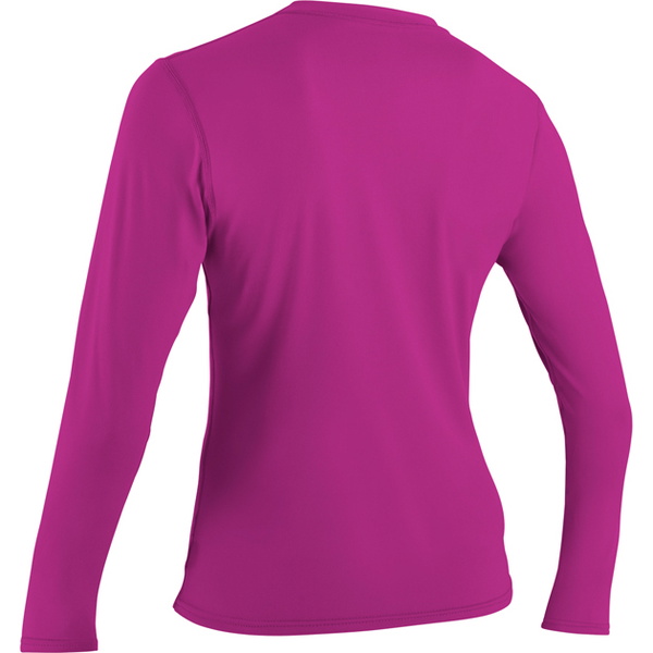 2026 O'Neill Camiseta Feminina Básica Skins Manga Comprida Rash FOX PINK 4340