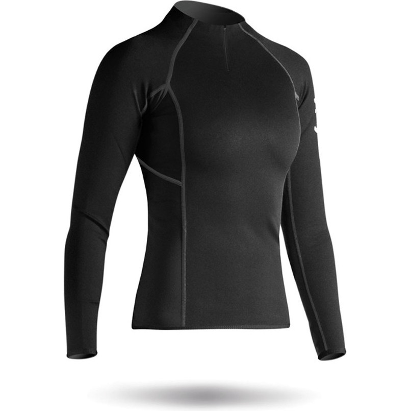 2021 Zhik Mulheres Hidrofóbica Velo Top Quarter Zip Preto Top410zw