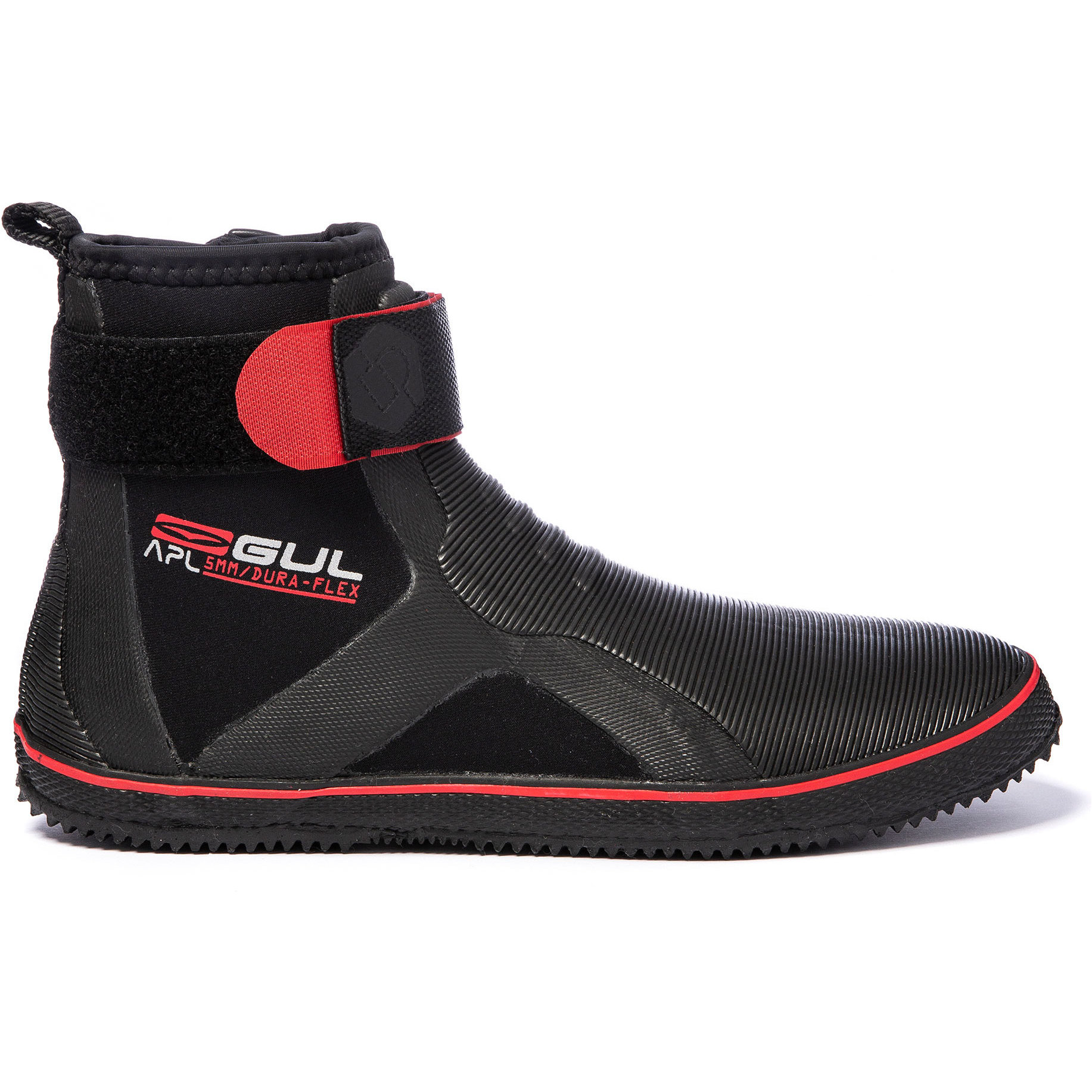 Botas De Cano Alto Gul All Purpose 5mm Com Cadarço 2025 BO1304-B2 - Black /Vermelho