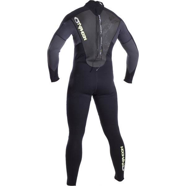 2019 Typhoon Tempestade 5/4 5/4/3mm Gbs Wetsuit Preto / Cinza 250662