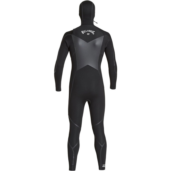 2019 Billabong Furnace Dos Homens Absolute X 5/4mm Com Capuz Chest Zip Wetsuit Preto Q45m08
