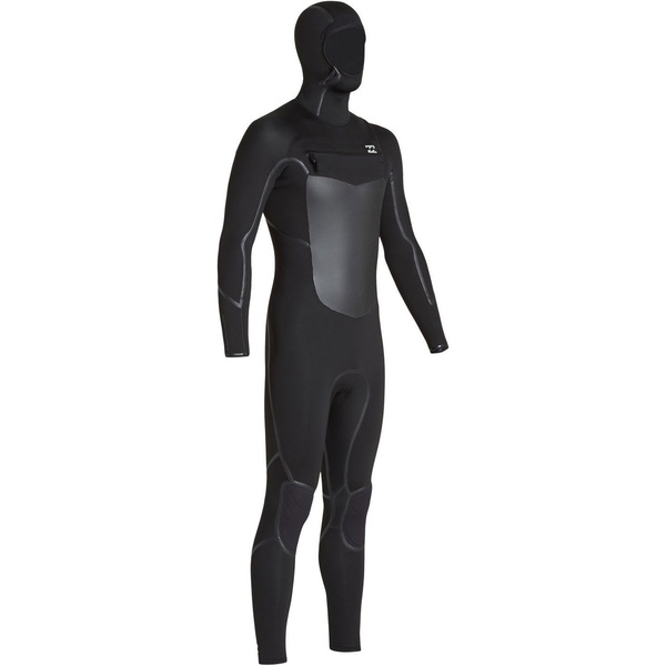 2019 Billabong Furnace Dos Homens Absolute X 5/4mm Com Capuz Chest Zip Wetsuit Preto Q45m08