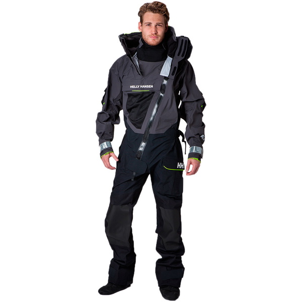 2019 Helly Hansen Aegir Oceano Sobrevivência Drysuit ébano 31706