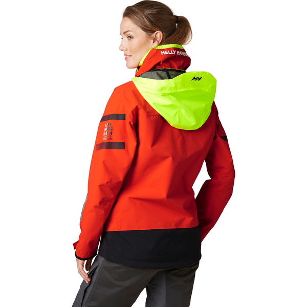 Conjunto 2021 Helly Hansen Feminino Skagen Para Vela Offshore E Calça Combinada - Tomate Cereja / ébano