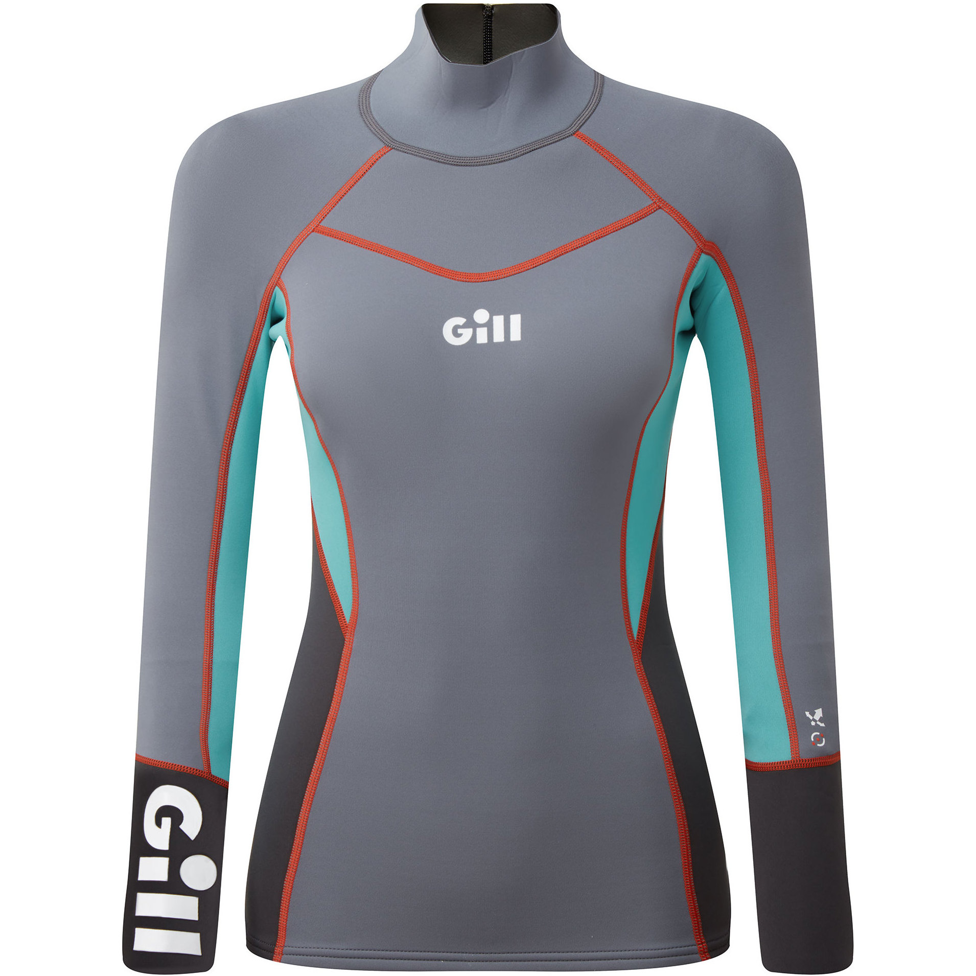 Gill Mulheres Zenlite 1.5mm Flatlock Neoprene Top 5003W - Steel Grey