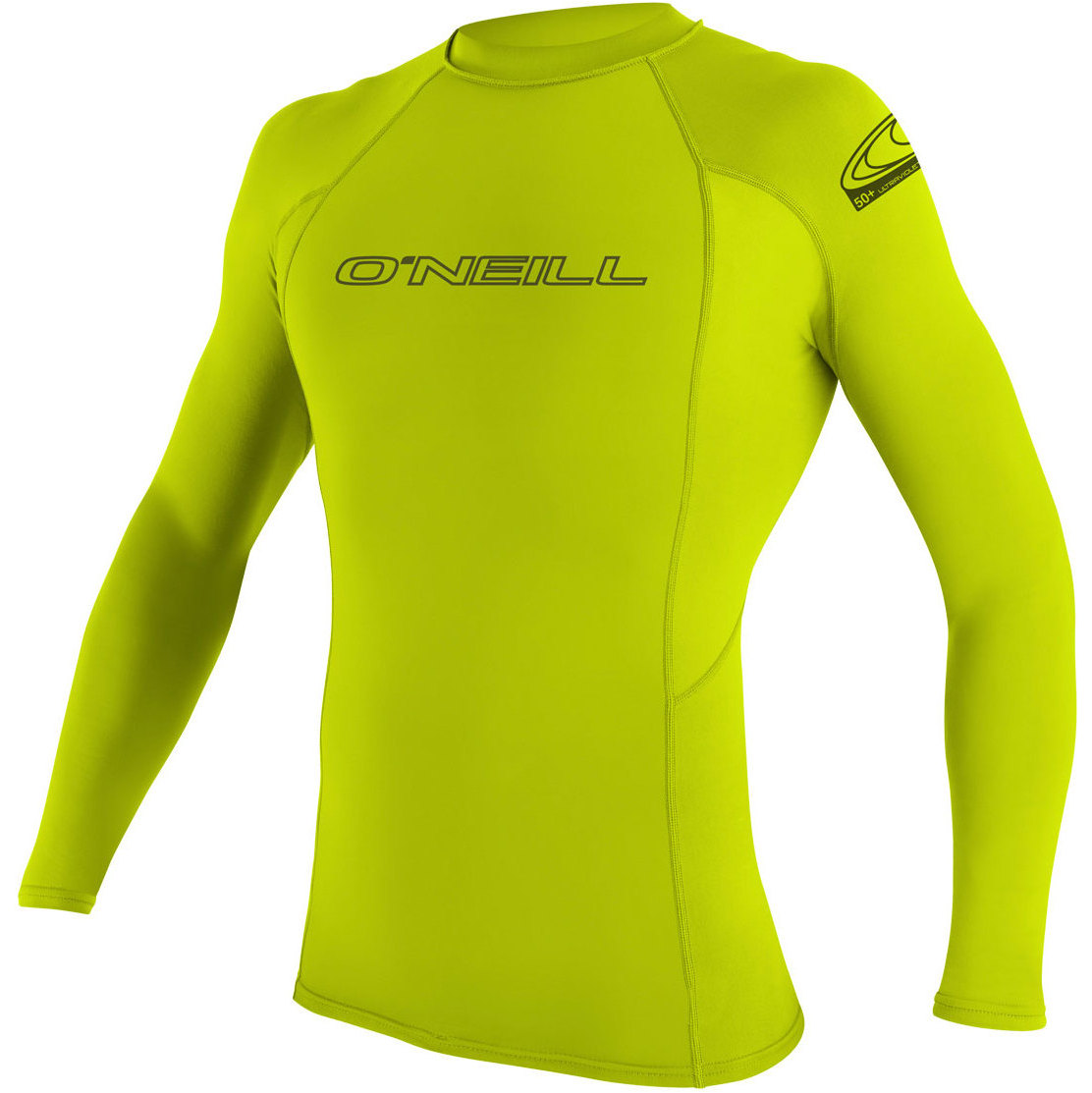 2026 O'Neill Basic Skins Manga Comprida Para Homem Rash Guard 3342 - Lime