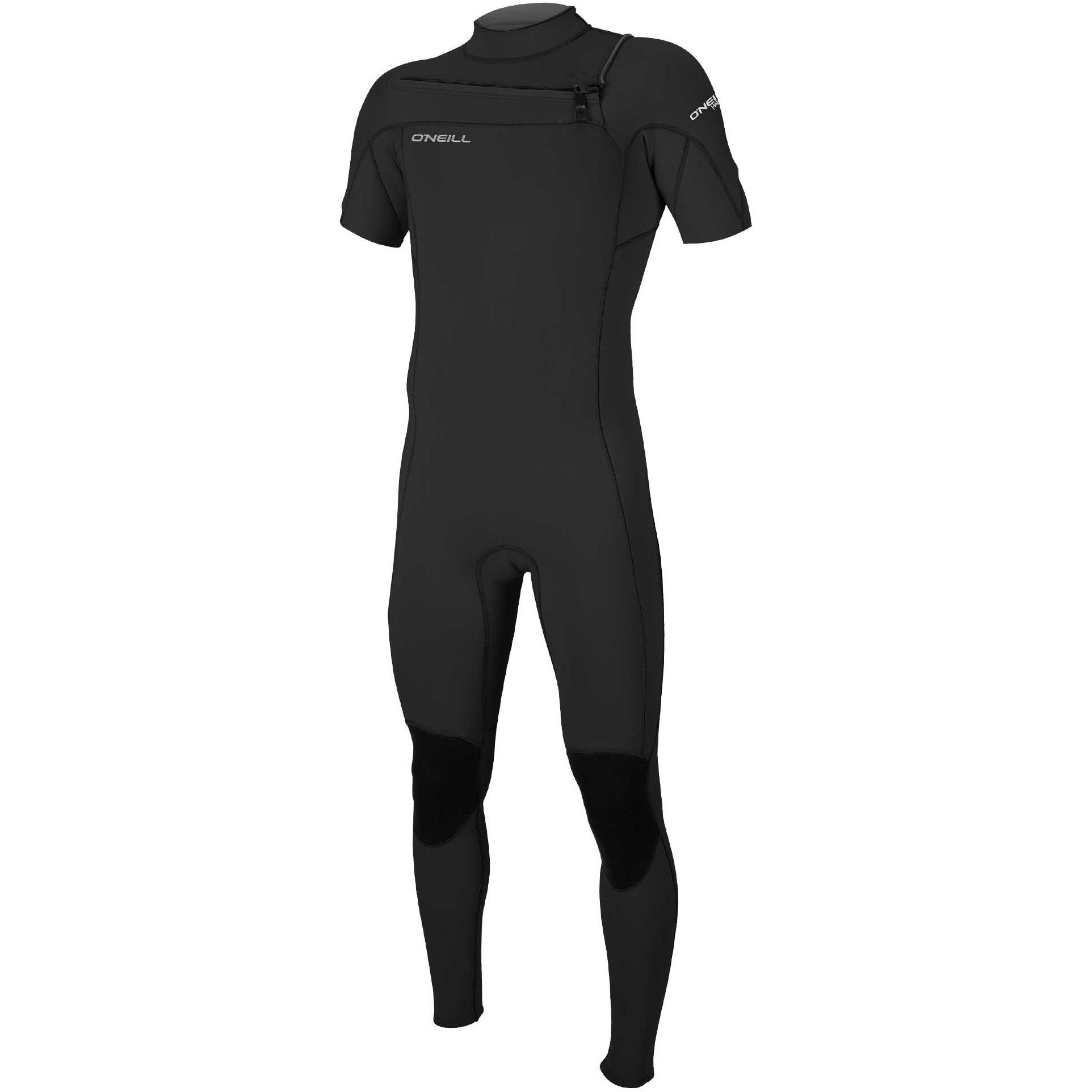 2026 O'neill Masculino Hammer 2mm Manga Curta Chest Zip Fato De Mergulho 5056 - Preto