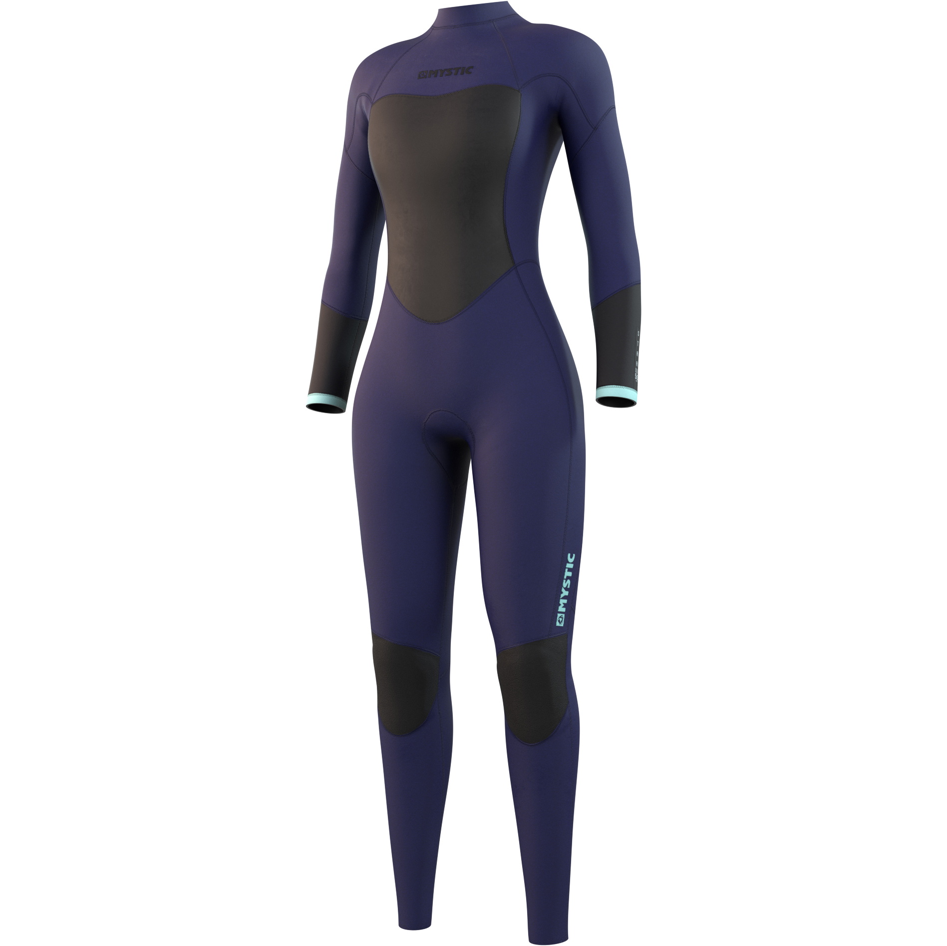 2024 Mystic Femininas Star 5/3mm Back Zip Fato 210317 - Azul Noite