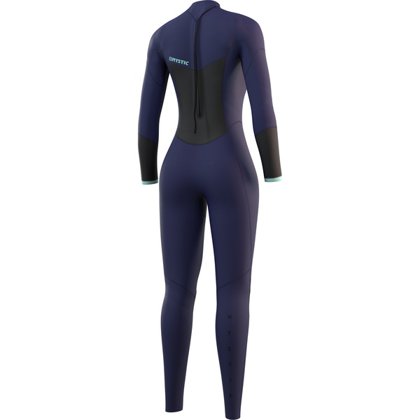 2024 Mystic Femininas Star 5/3mm Back Zip Fato 210317 - Azul Noite