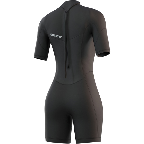 Mystic Mulher Brand 3/2mm Back Zip Shorty Fato De Mergulho 210323 - Black