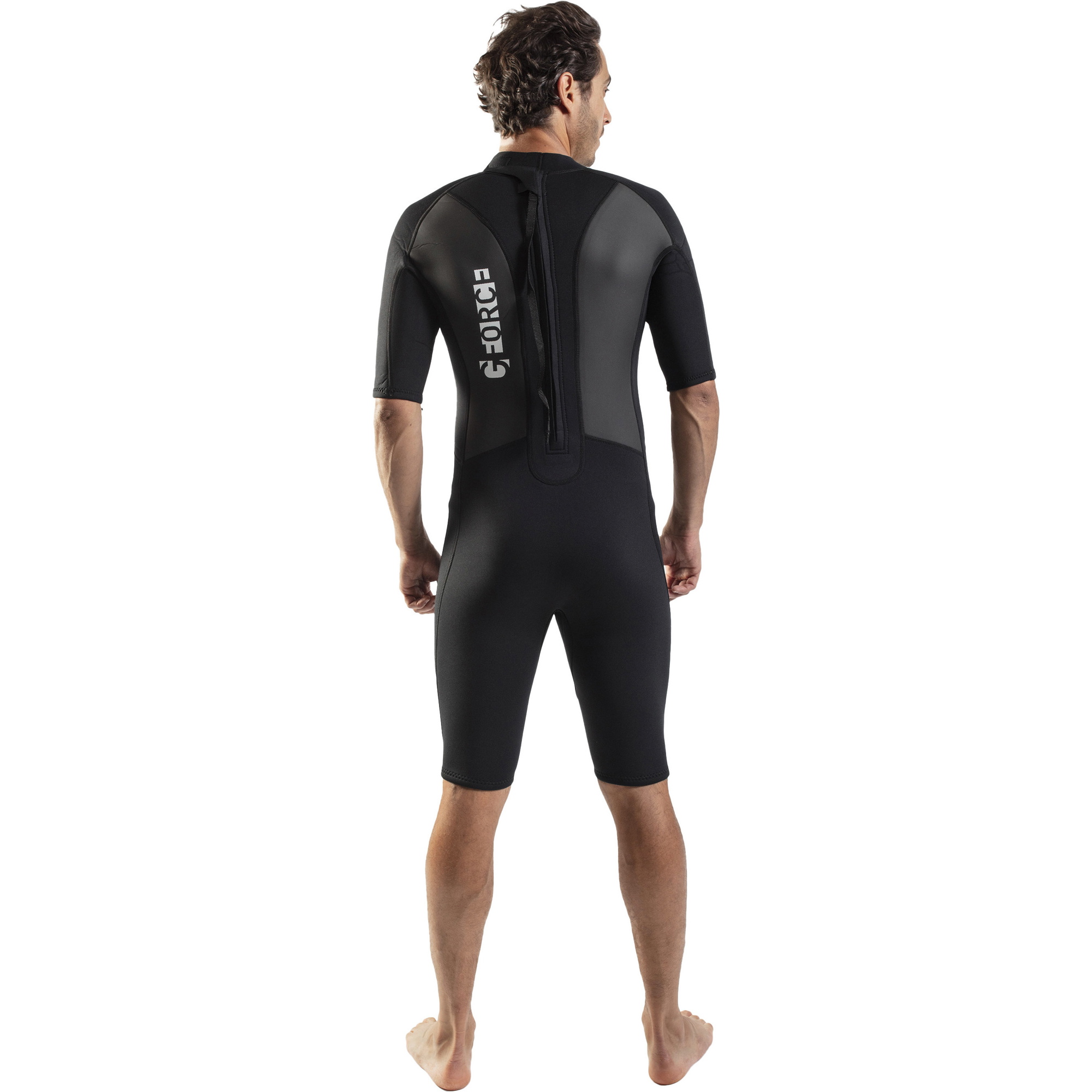 2026 Gul Mens G-Force 3mm Back Zip Shorty Fato De Mergulho GF3305-B7 - Black