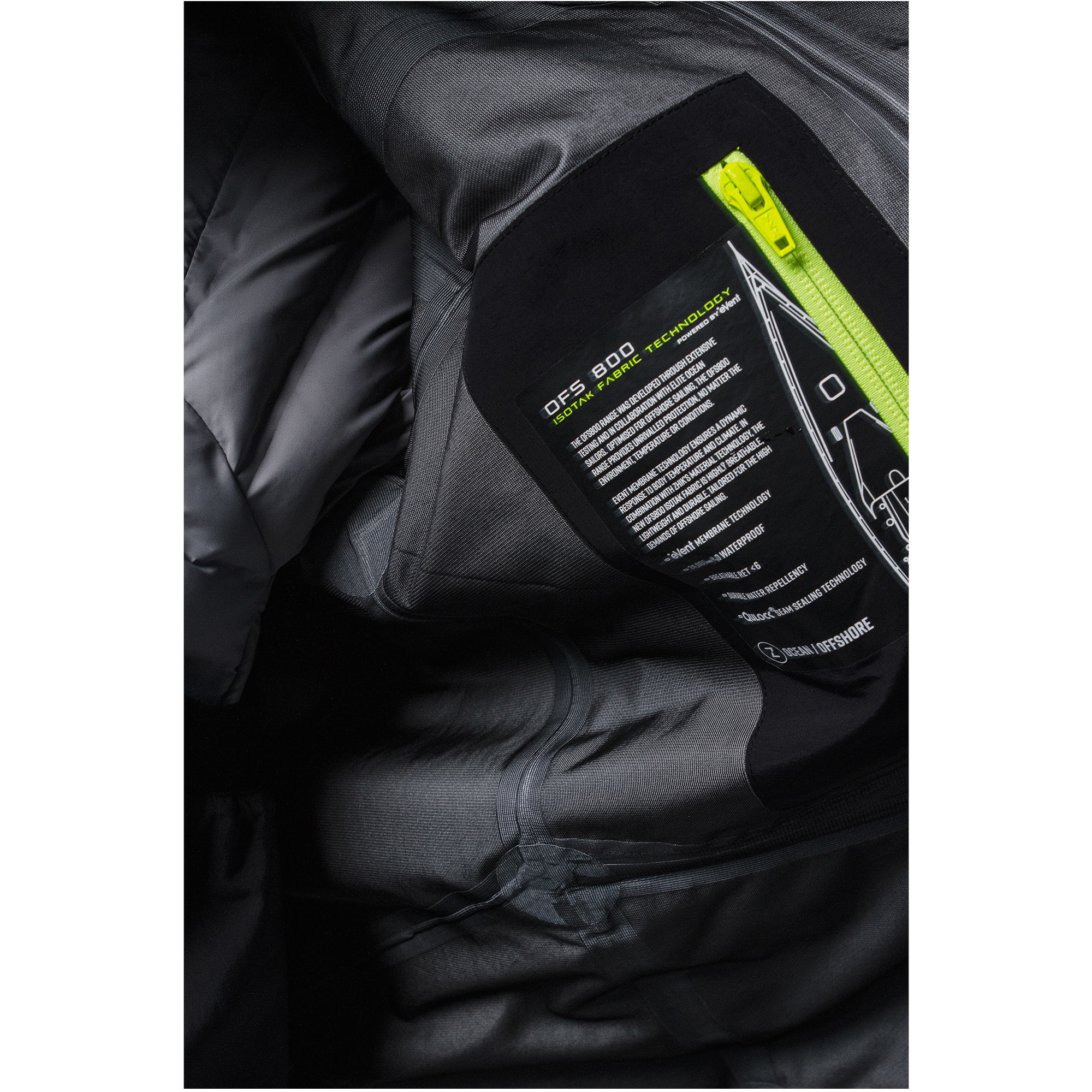 2026 Zhik Unisex OFS800 Offshore Sailing Jacket JKT-0860-U-BLK - Black
