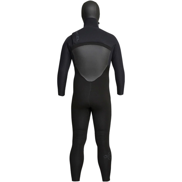 2023 Xcel Masculino Drylock 5/4mm Com Capuz E Zíper Chest Zip MC54DH20 - Black