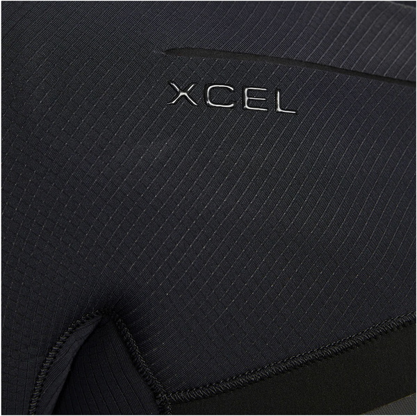 2023 Xcel Masculino Drylock 5/4mm Com Capuz E Zíper Chest Zip MC54DH20 - Black