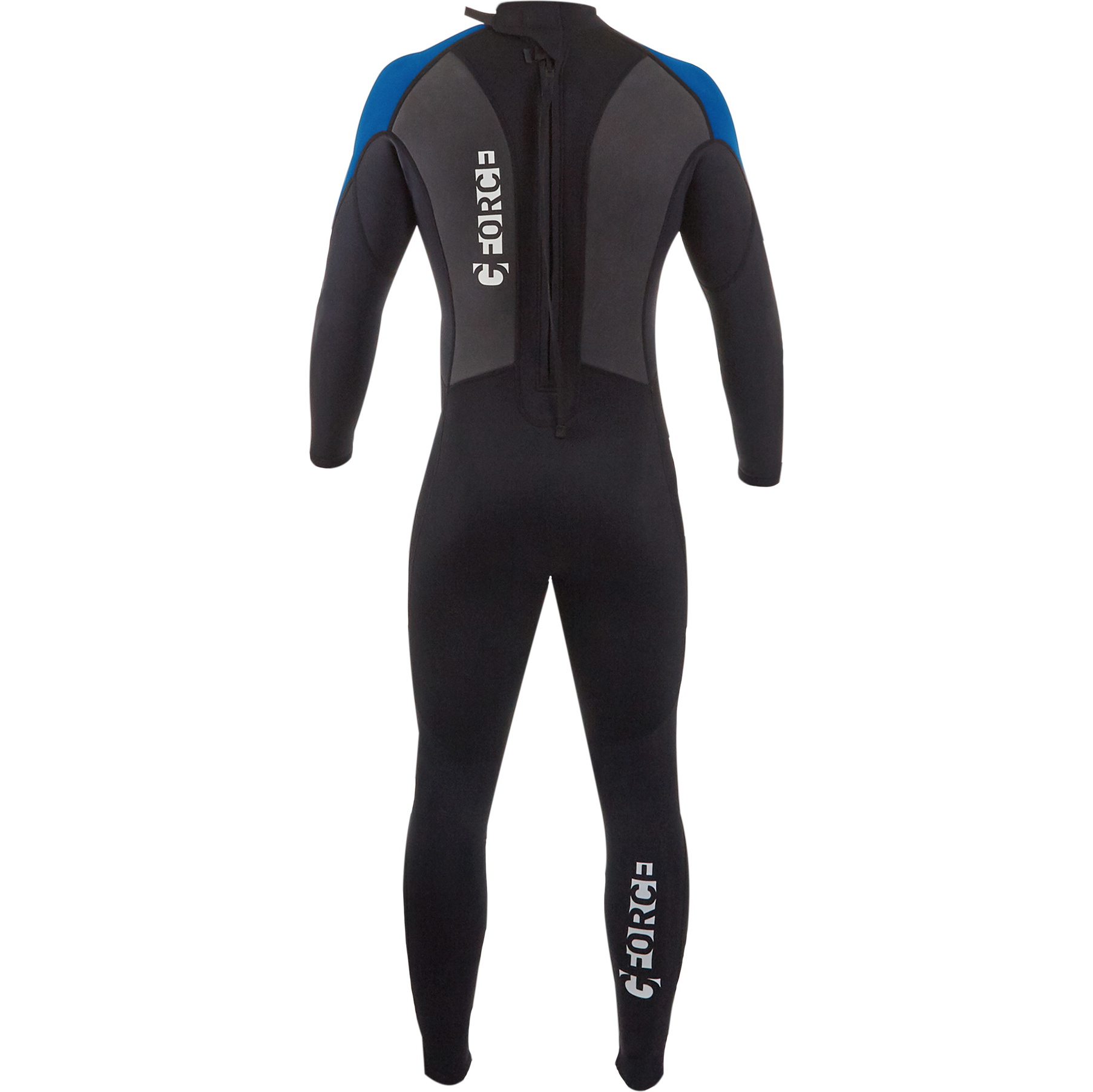 2026 Gul Junior G-Force 3mm Back Zip Flatlock Fato De Mergulho GF1307-B7 - Black / Zafir