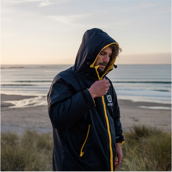 2024 Nyord Primaloft® Roupão Para Mudança De Roupa Exterior Acc0005 - Navy / Amarelo
