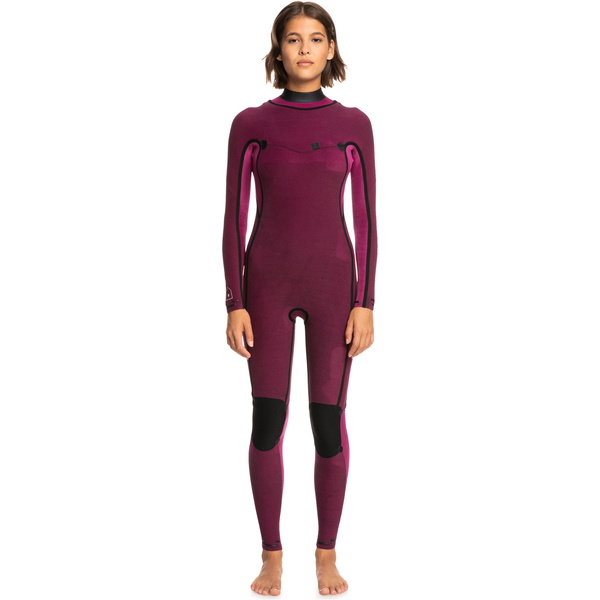 2023 Roxy Corrente Feminina De Frio 3/2mm Chest Zip Wetsuit Erjw103148 - Antracite