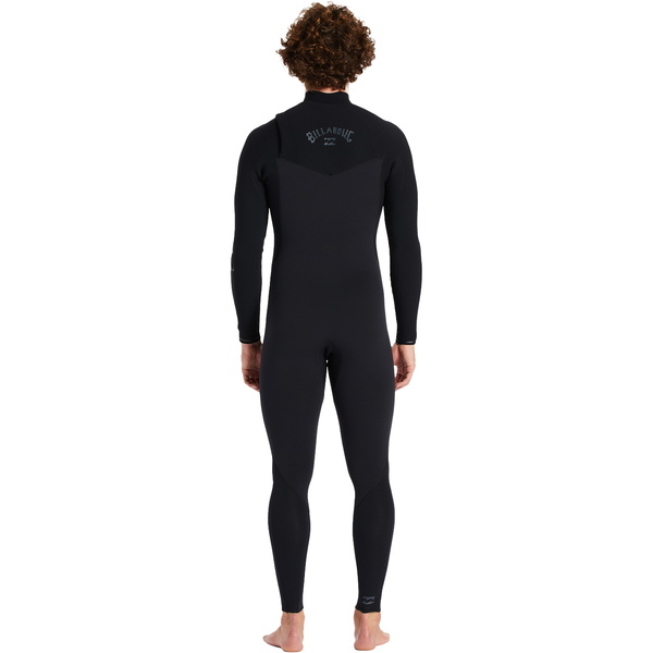 2024 Billabong Revolução Dos Homens 3/2mm Chest Zip Wetsuit Abyw100176 - Preto