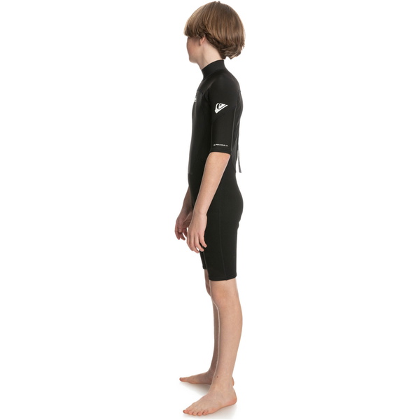 2025 Quiksilver Boys Prologue 2mm Back Zip Shorty Wetsuit EQBW503021 - Black