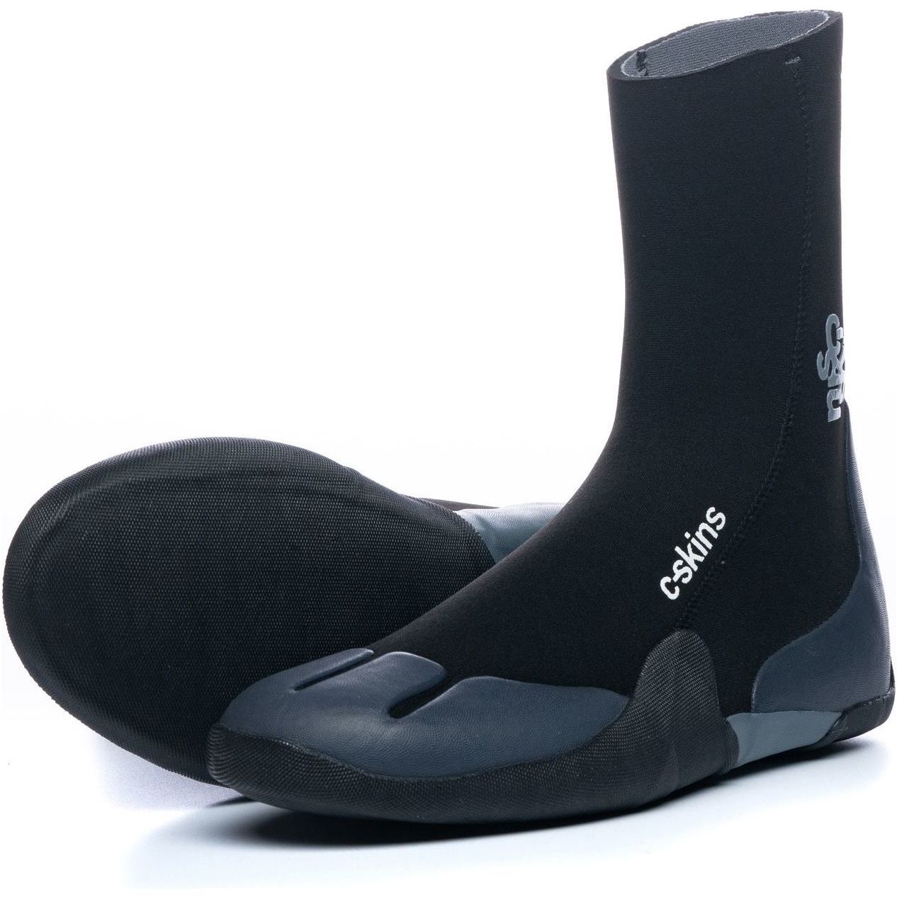 2026 C-skins Legend 5mm Botas De Dedo Redondo C-bolert - Preto / Carvão Vegetal