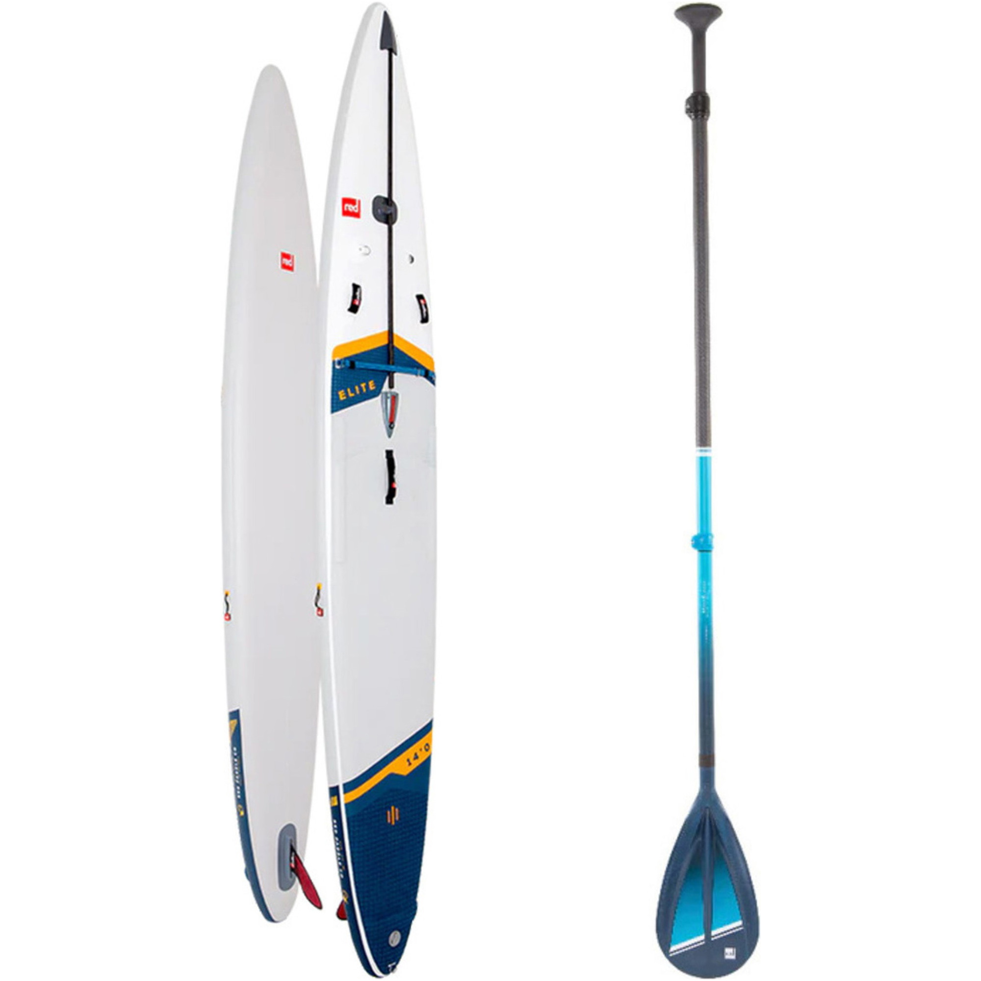 2024 Red Paddle Co 14'0'' Elite MSL Stand Up Paddle Board E Hybrid Tough Paddle 001-001-003-0035 - White