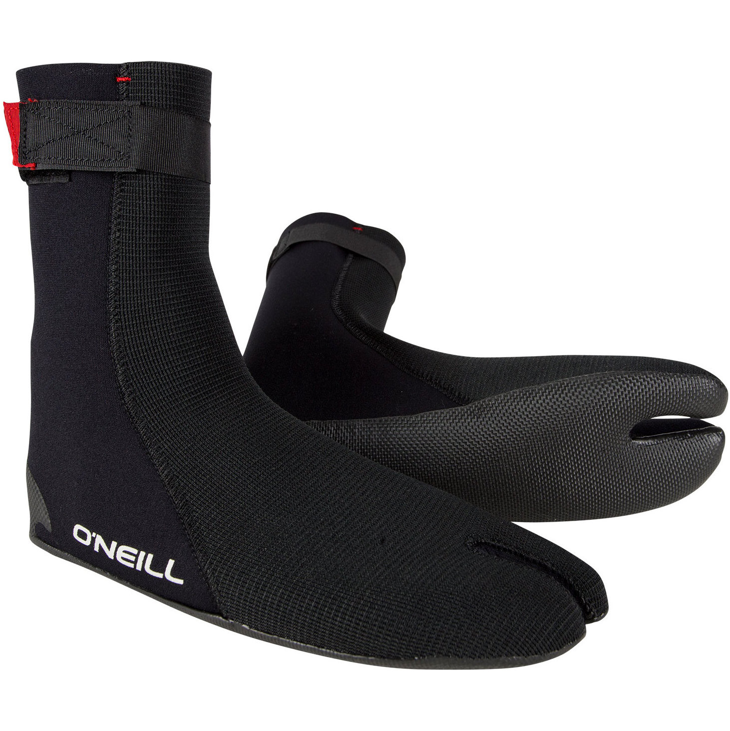 2026 O'neill Heat Ninja 3mm Botas De Biqueira Rachada 4786 - Preto