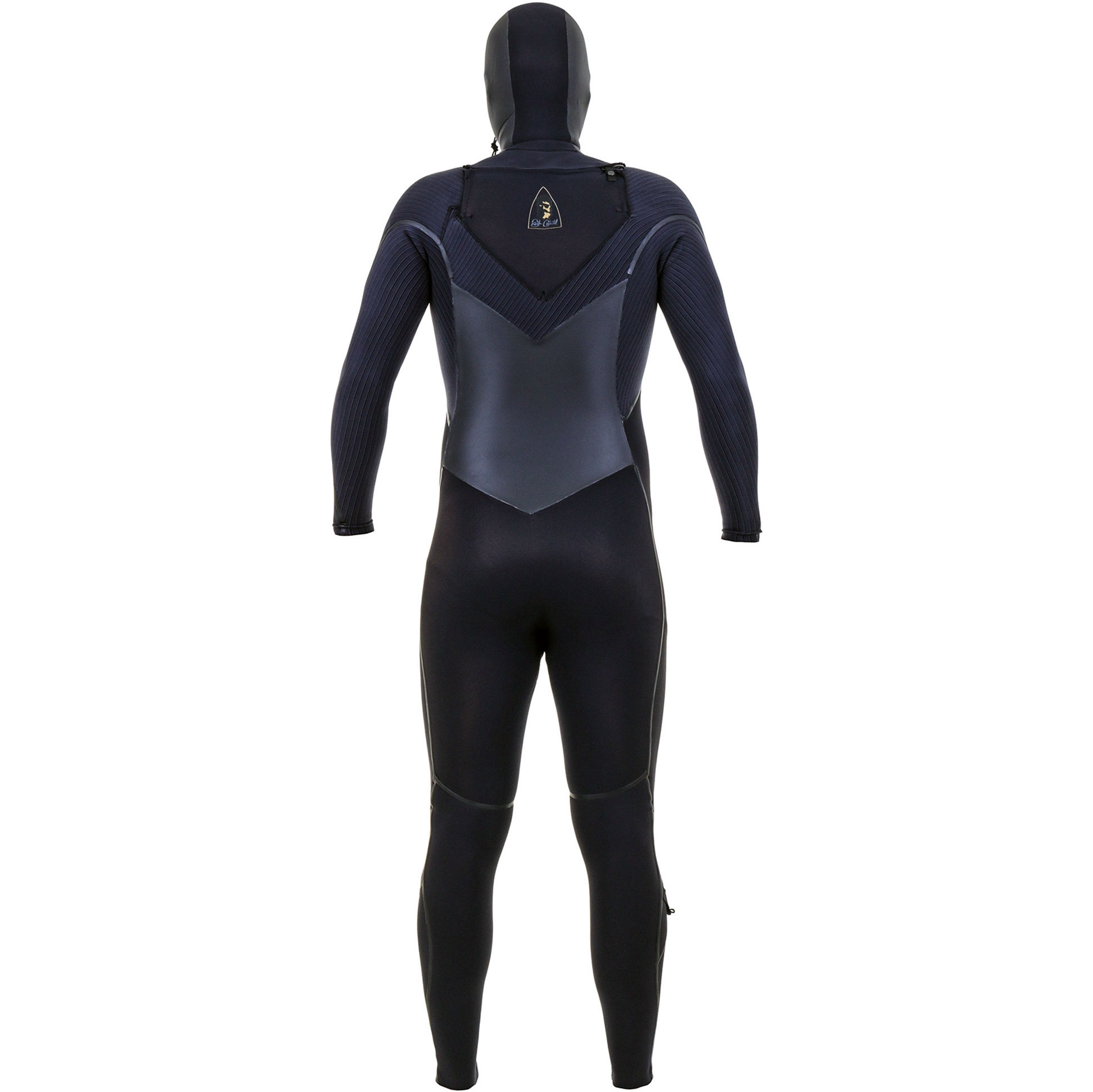 2025 O'Neill Mens Mutant Legend 5/4mm Chest Zip Fato De Mergulho Com Capuz 5369 - Black