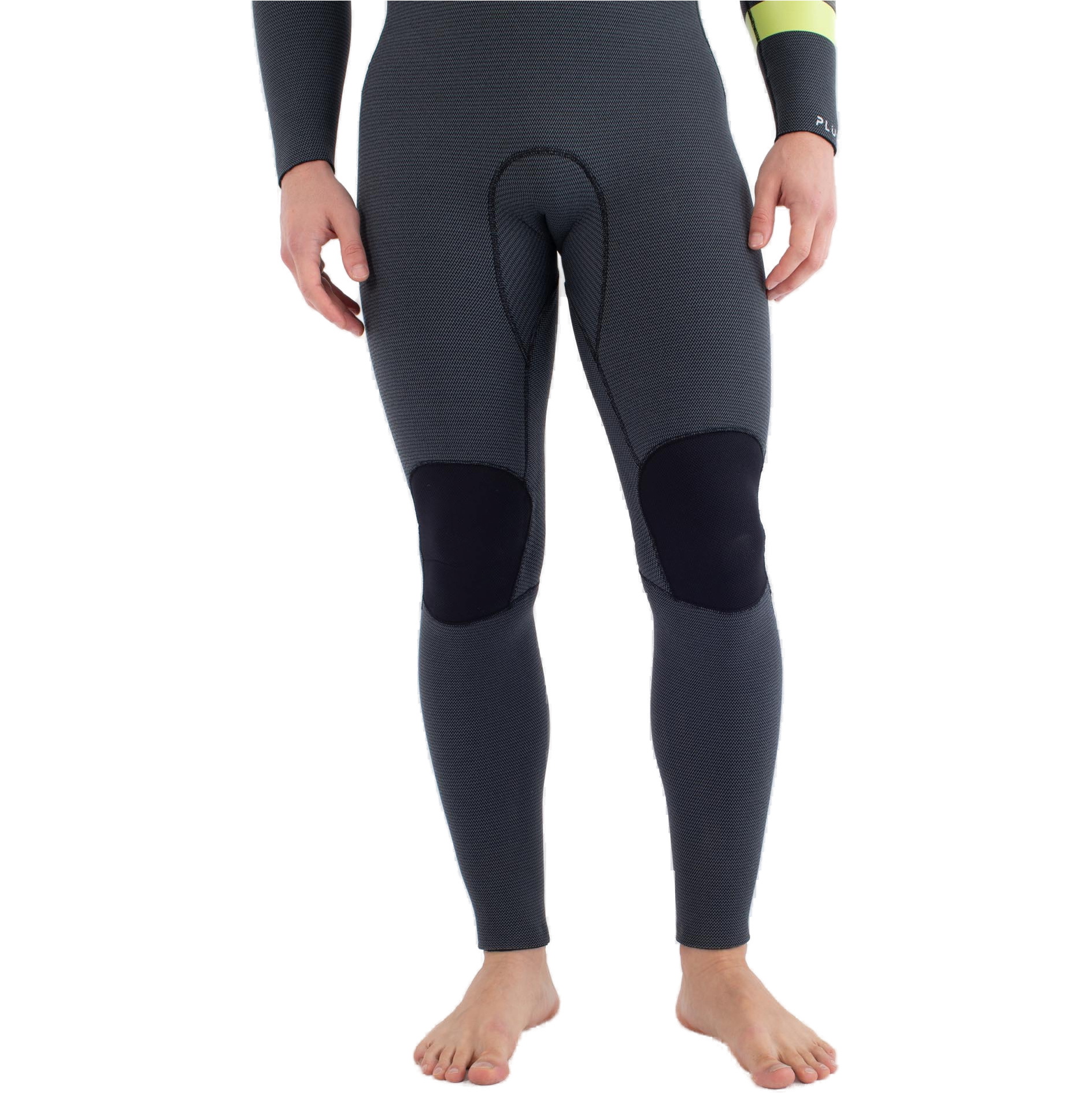 Roupa De Mergulho Hurley Masculina Plus 5/3mm Com Capuz Chest Zip Modelo MFS0012543, 2025 - Black /Limão