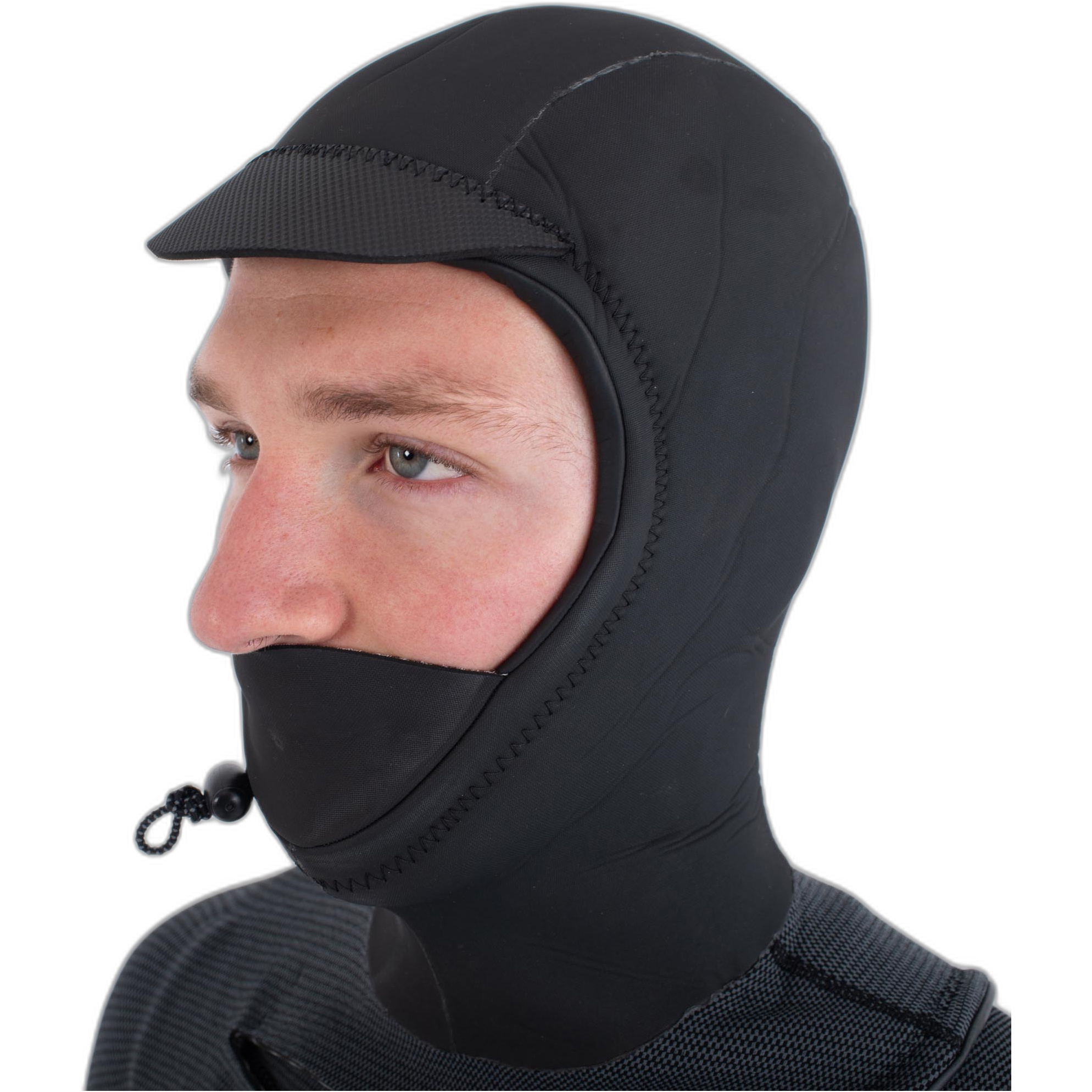 Roupa De Mergulho Hurley Masculina Plus 5/3mm Com Capuz Chest Zip Modelo MFS0012543, 2025 - Black /Limão
