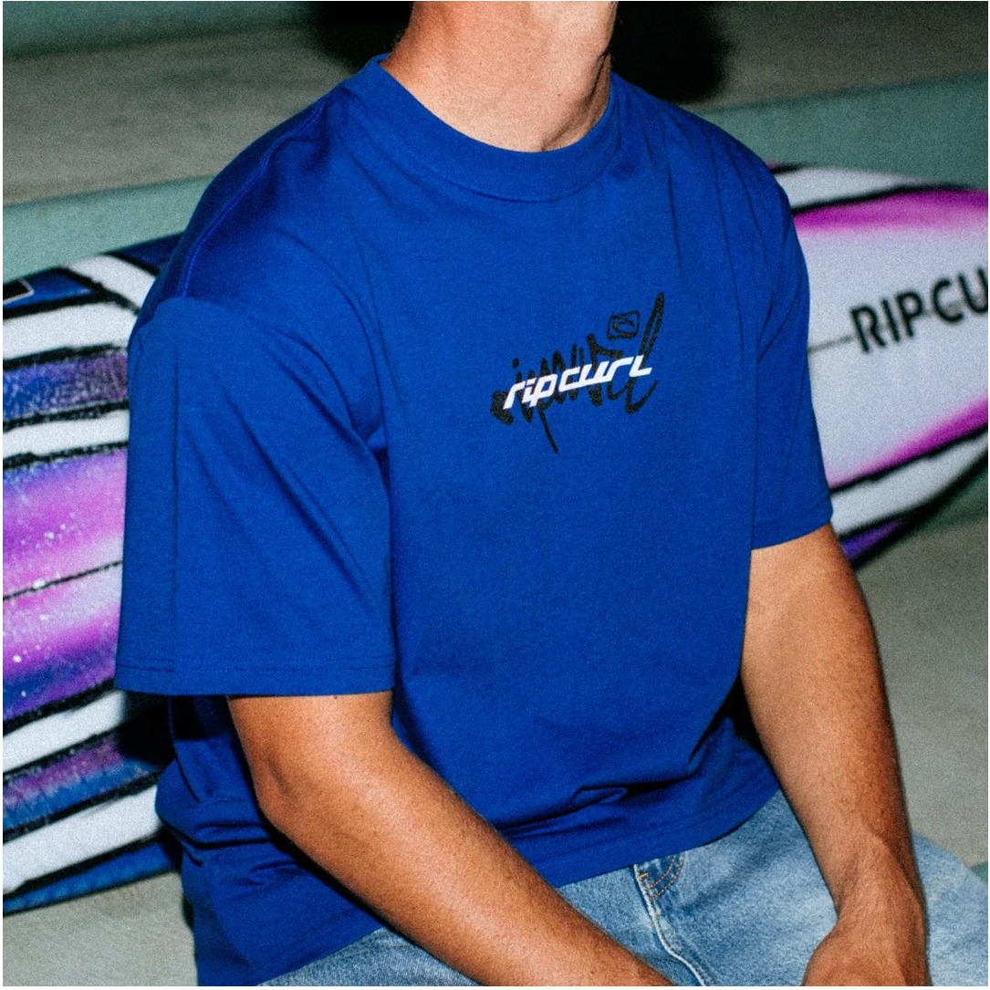 2026 Camiseta Masculina «Inner Visions Blast Over» Da Rip Curl , 0XNMTE - Electric Cobalt