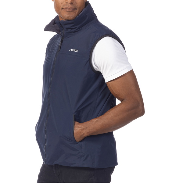 2026 Musto Colete Masculino Justo 2.0 82283 - Navy / Cinza